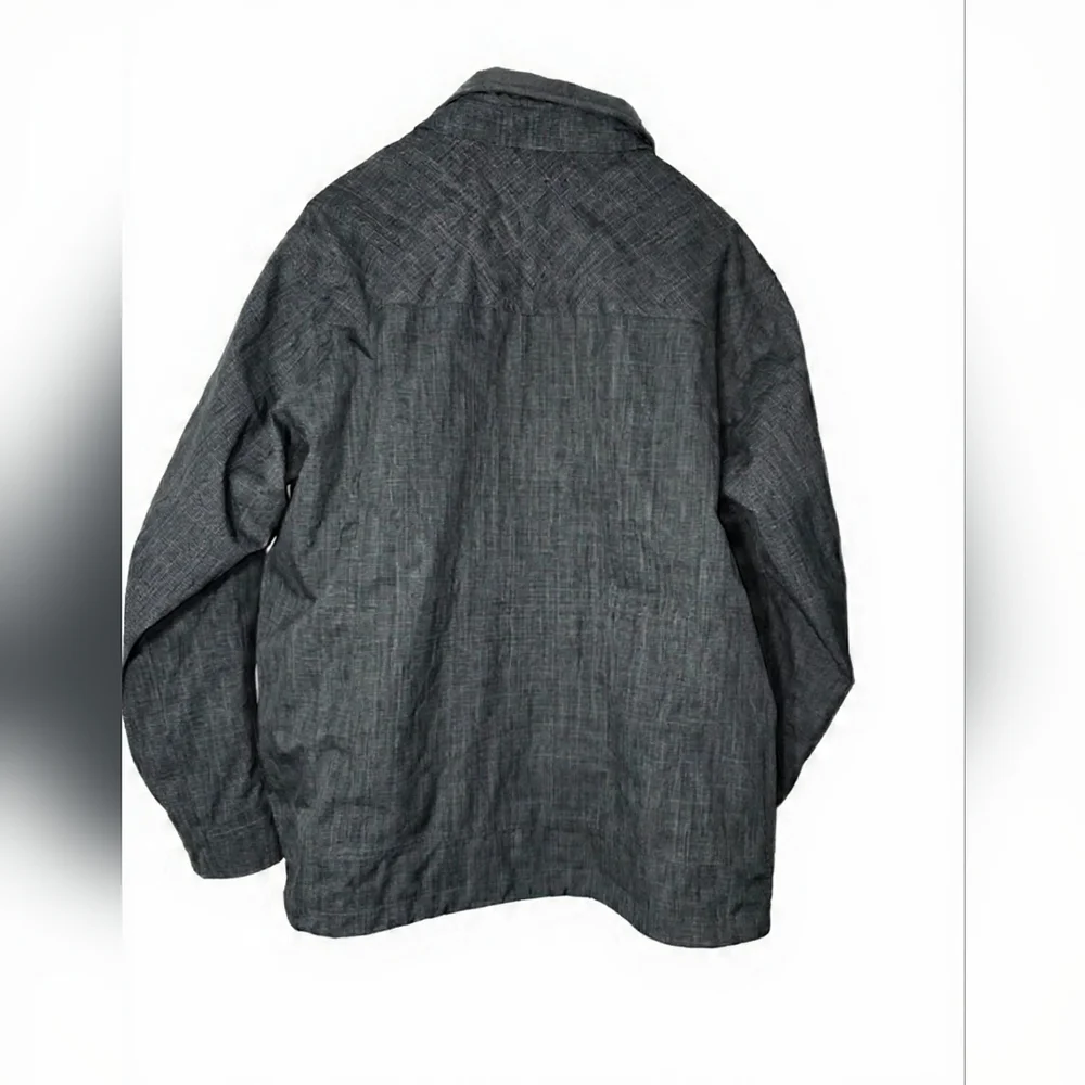 REI Men's Dark Gray Lightweight Hiking Gorpcore Packable E1 Elements Jacket - Picture 3 of 11